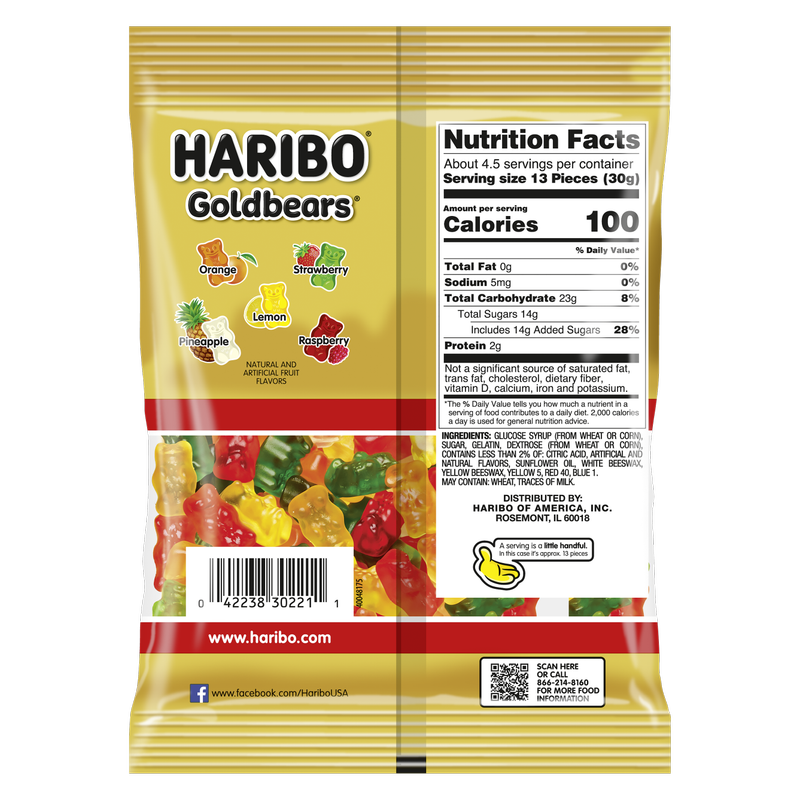 Haribo Goldbears Gummi Candy 5oz