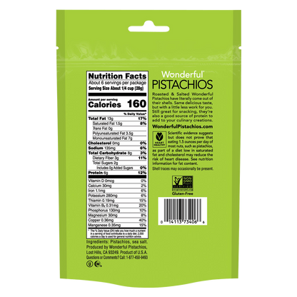 Wonderful Pistachios No Shell 6oz