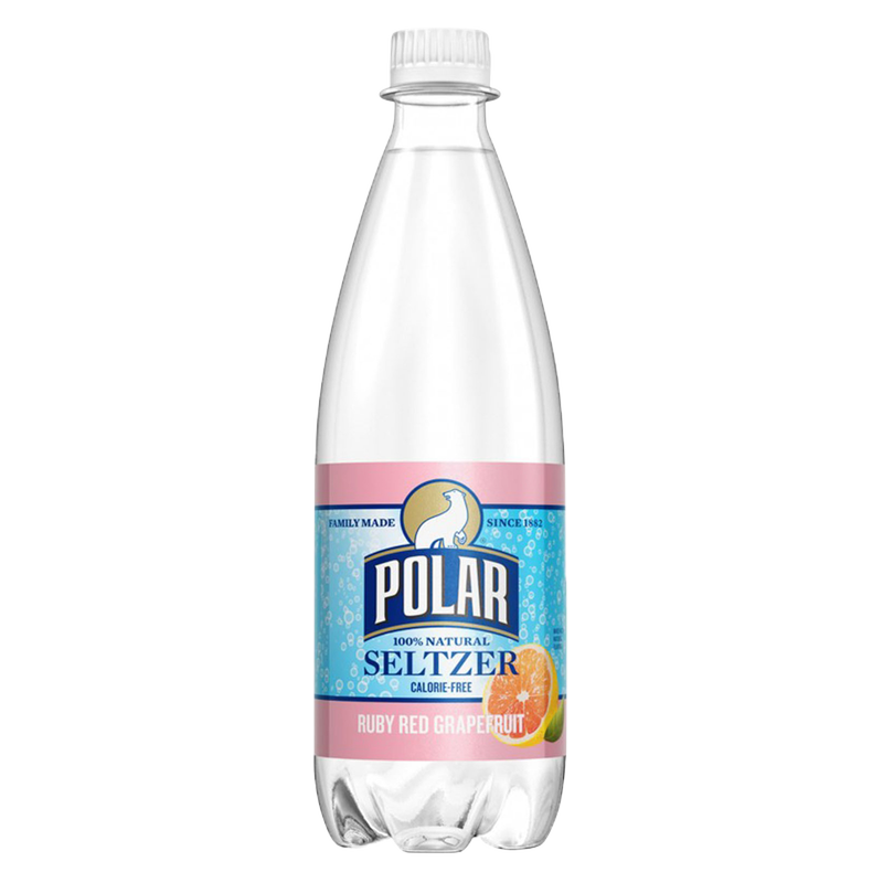 Polar Ruby Red Grapefruit Seltzer Water 20oz Btl