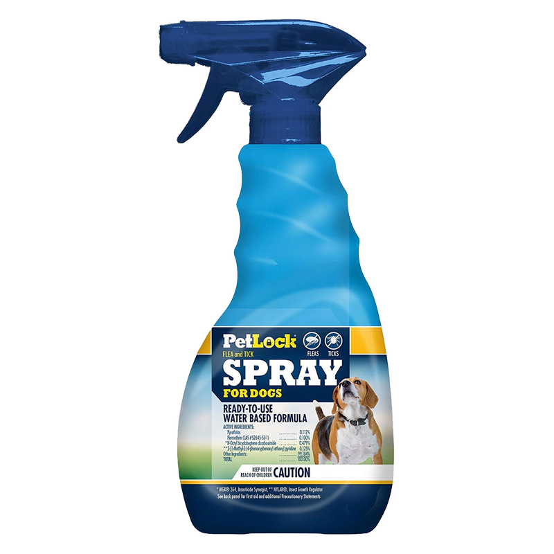 PetLock Flea & Tick Dog Spray 12oz – BevMo!