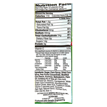 3ct Fruit Gushers Super Sour Berry 4.25oz