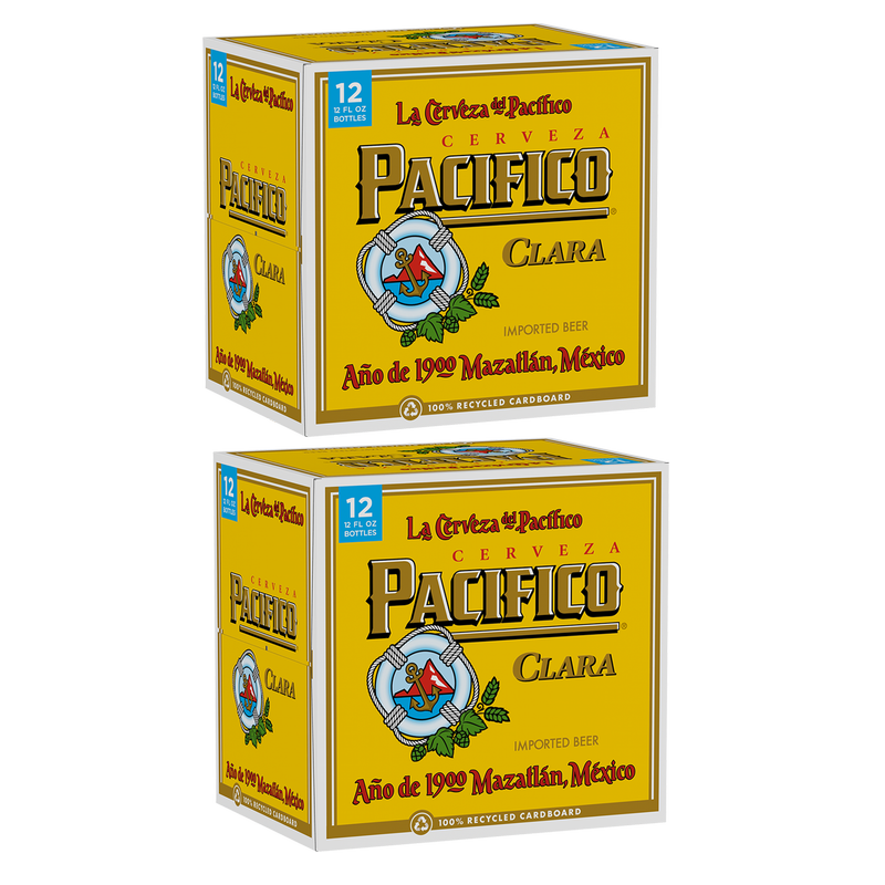 2 FOR BUNDLE Pacifico 12pk 12oz Btl 4.4% ABV