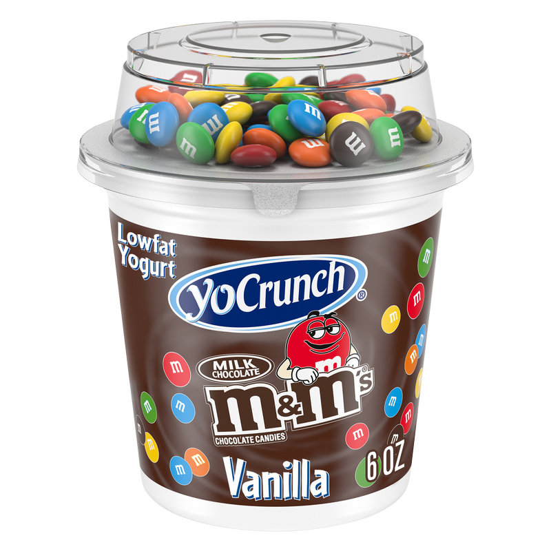 Yocrunch Vanilla Yogurt with Milk Chocolate M&M's - 6oz