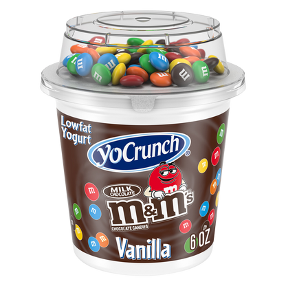 Yocrunch Vanilla Yogurt with Milk Chocolate M&M's - 6oz