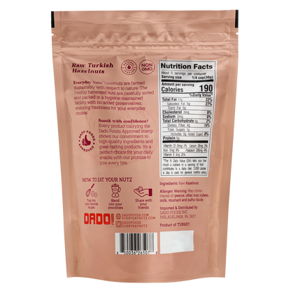 Everyday Nutz Raw Hazelnuts 5oz