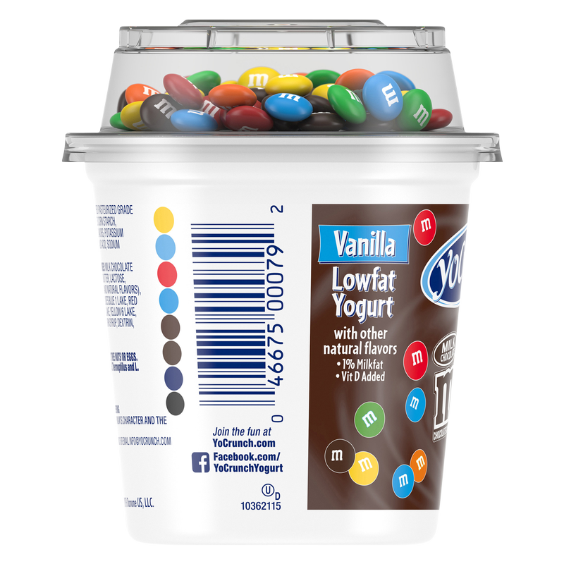 Yocrunch Vanilla Yogurt with Milk Chocolate M&M's - 6oz