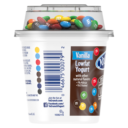 Yocrunch Vanilla Yogurt with Milk Chocolate M&M's - 6oz