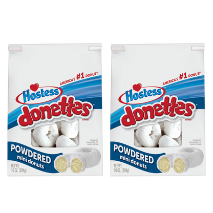 2ct Hostess Donettes Powdered Mini Donuts Bag 10oz