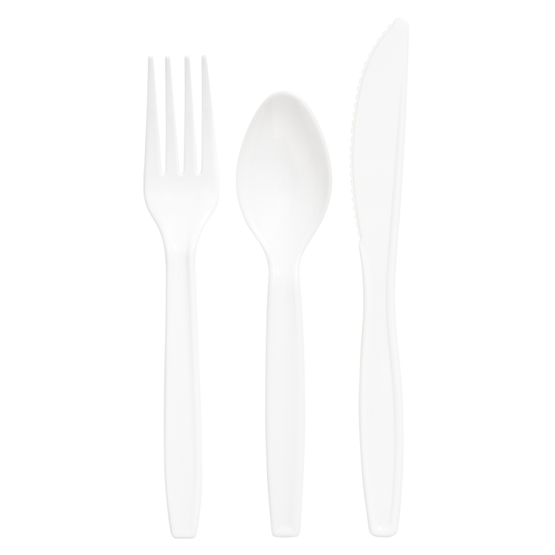 Basically, 48ct Plastic Forks, Spoons, and Knives (2 Pack)