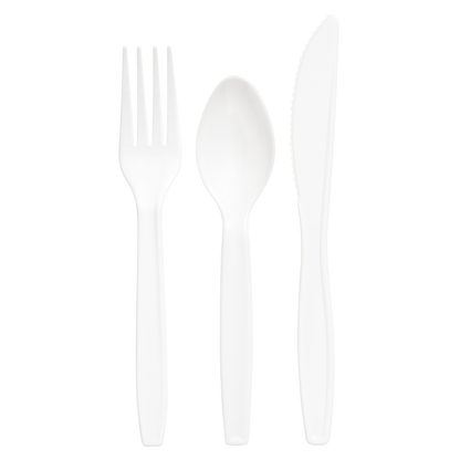 Basically, 48ct Plastic Forks, Spoons, and Knives (2 Pack)