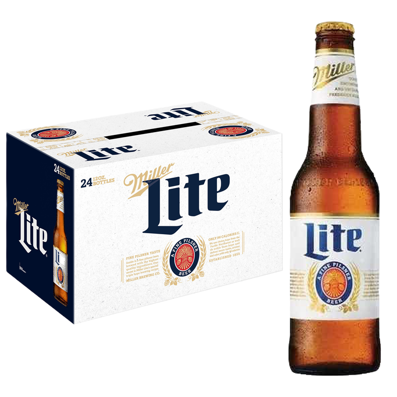 Miller Lite 24pk 12oz Btl 4.2% ABV