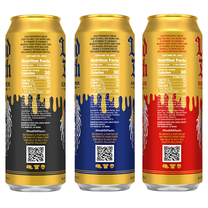 Liquid Death Iced Black Tea Mixed Pack (3 x 19.2 King Size Cans)