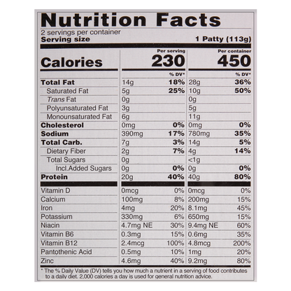 Beyond Meat Beyond Burger Plant Based Patties 2ct 8oz