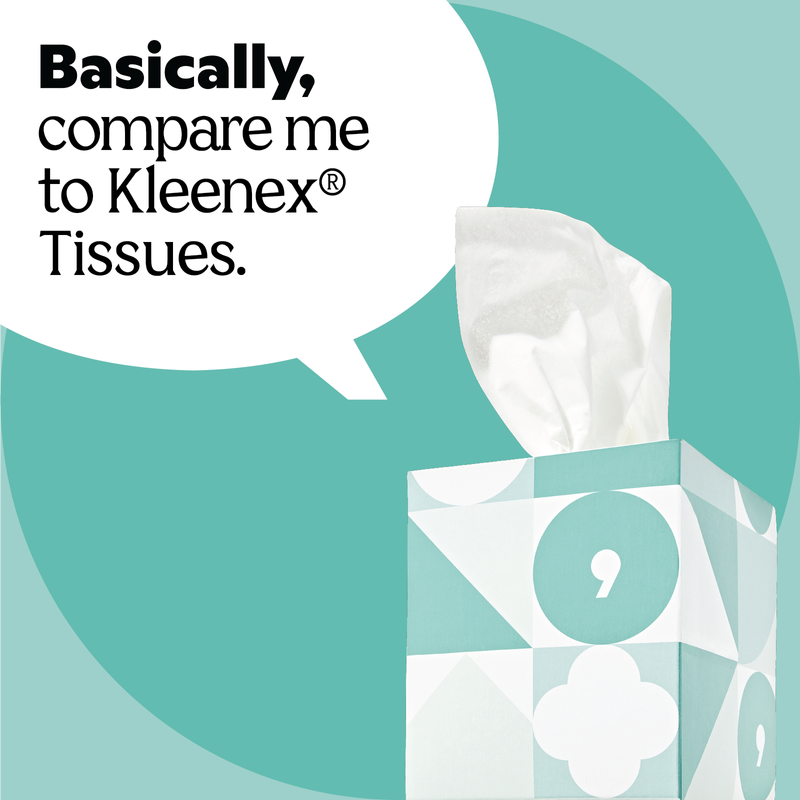 Basically, 80ct Soft Facial Tissues (Pack of 9)