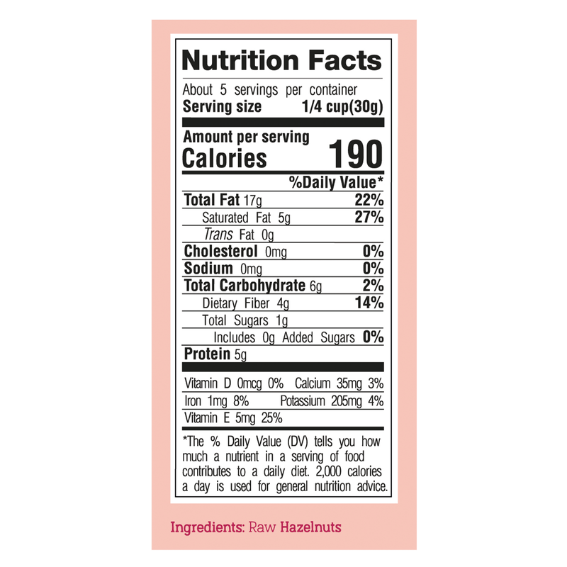 Everyday Nutz Raw Hazelnuts 5oz