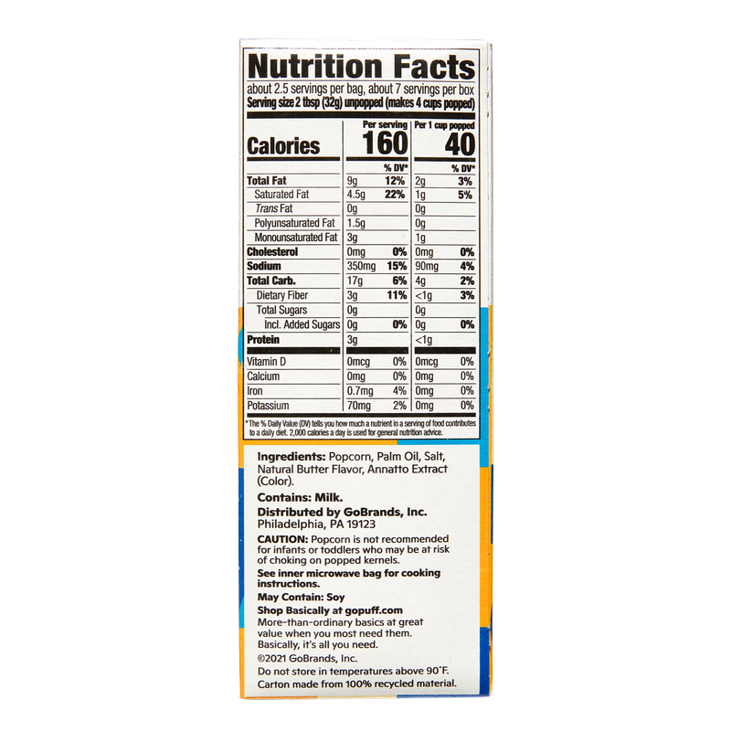 6ct Basically, 3ct Microwave Extra Butter Popcorn – BevMo! Arizona