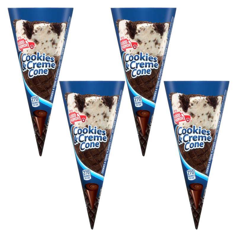 Good Humor Giant Cookies & Cream Cone Bundle 4ct