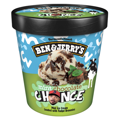 Ben & Jerry's Mint Chocolate Chance The Rapper Ice Cream 16oz